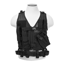 Load image into Gallery viewer, Tactical Vest Childrens-black Xs-s