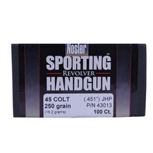 Load image into Gallery viewer, 45 Colt 250gr Jhp (100 Ct)