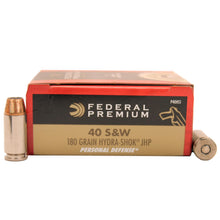 Load image into Gallery viewer, 40 S&amp;w 180gr Jhp Hyrdashok -20