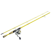 Load image into Gallery viewer, Eagleclaw Fthrlght 6bb Spincombo 5'6" Ylw