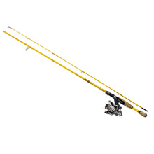 Load image into Gallery viewer, Eagleclaw Fthrlght 6bb Spincombo 6'6" Ylw