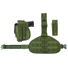 Load image into Gallery viewer, Drop Leg Holster+ Panel + Mag Pouch-green