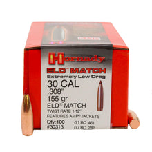 Load image into Gallery viewer, 30 Cal .308 155gr Eld Match -100