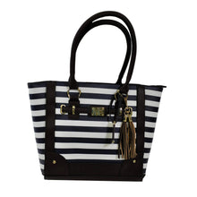 Load image into Gallery viewer, Tote Style Purse W-holsters - Navy Stripe