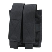 Load image into Gallery viewer, Double Pistol Mag Blk Pouch,molle Cmptble