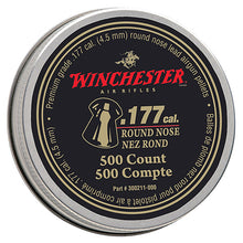 Load image into Gallery viewer, .177 Cal. Round Nose Pellets - 500 Tin