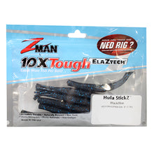 Load image into Gallery viewer, Hula Stickz 4" Blk-blue Flake6pk