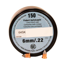 Load image into Gallery viewer, Rwsf .22 L.r,6mm Cb Cap Conical 150 Ct