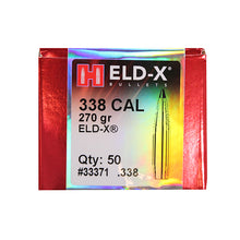 Load image into Gallery viewer, 338 Cal .338 270 Gr Eld-x