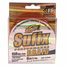 Load image into Gallery viewer, Perform. Braid 6 Lb Flrscnt Nf-150 Yds