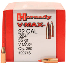 Load image into Gallery viewer, 22 Cal .224 55gr V-max -250