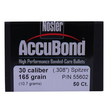 Load image into Gallery viewer, 30 Cal 165gr  Accubond (50 Ct)