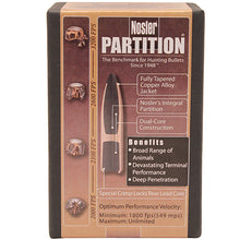 Load image into Gallery viewer, 270 Cal 140gr Sp Partitin (50 Ct)