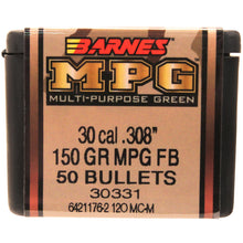 Load image into Gallery viewer, 30817 30 Cal .308" 150gr Mpg Fb -50