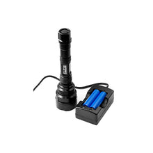 Load image into Gallery viewer, 1200 Lum,flashlight, 2x18650 Batt,charger
